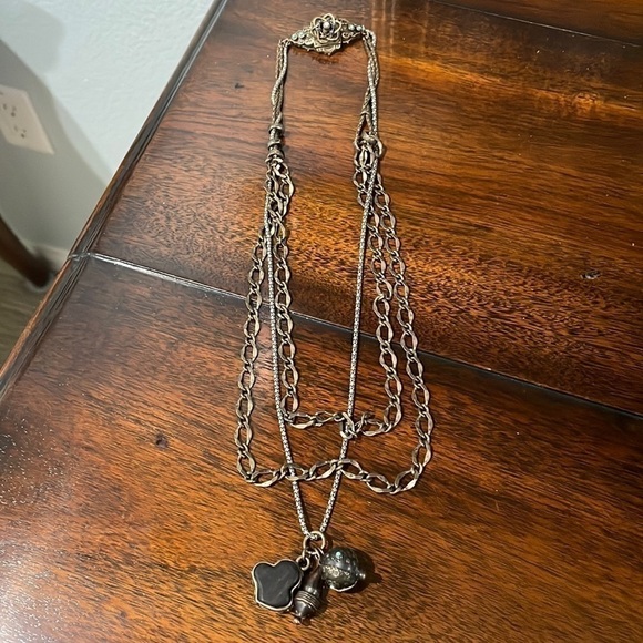 Lucky Brand 3-Strand W/Charms Turquoise Necklace—GORGEOUS! Excellent Cond! - Picture 5 of 15